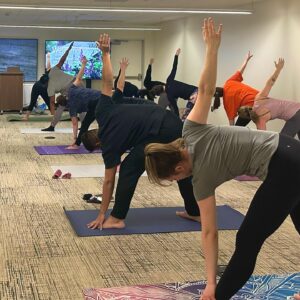 Leading a Yoga Session - Linda Hoffey